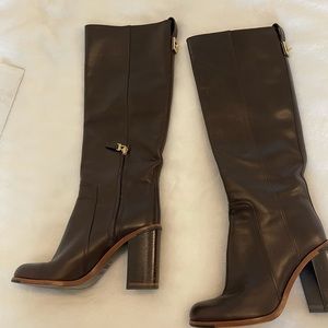 FENDI Brown Leather “riding boots”